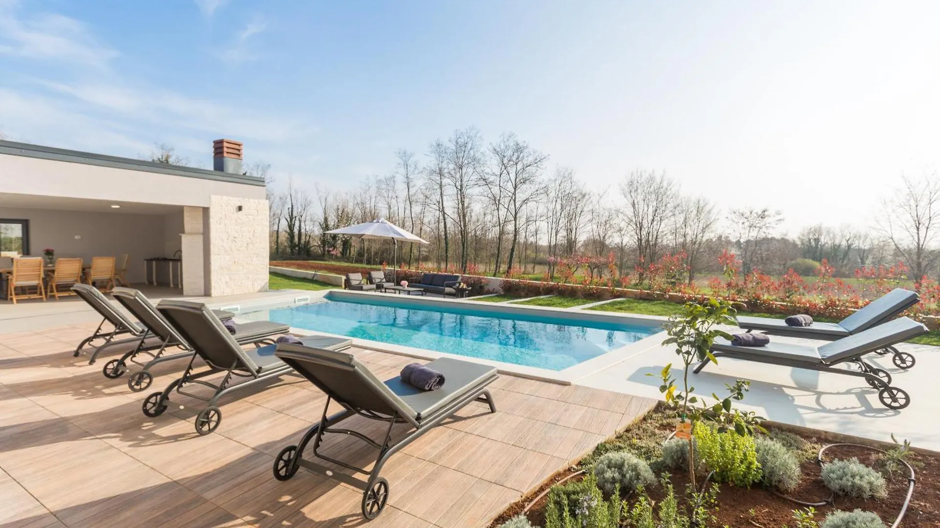 Villa Harmony For 8 People In Central Istria With 50 M2 Private Pool And Sea View Pinezici